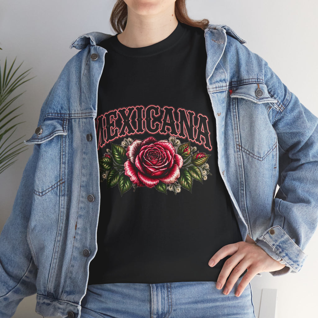 Mexicana Rose T-Shirt — "Psalm 46:5" Inspirational Floral Tee