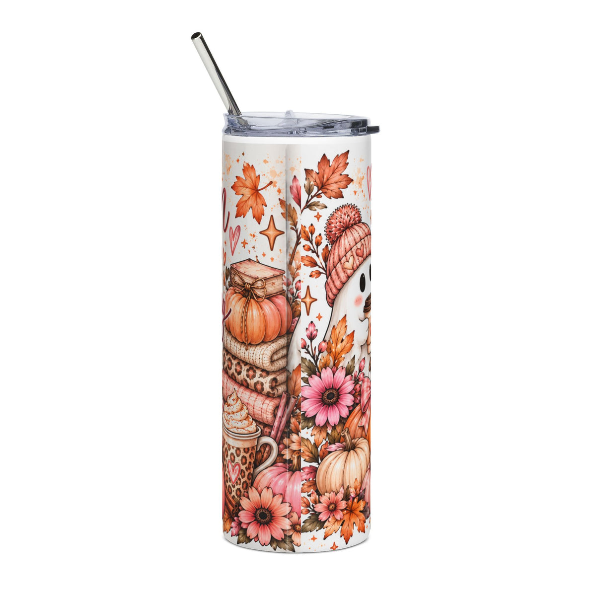 Pumpkin Spice Stainless Steel Tumbler, 20oz