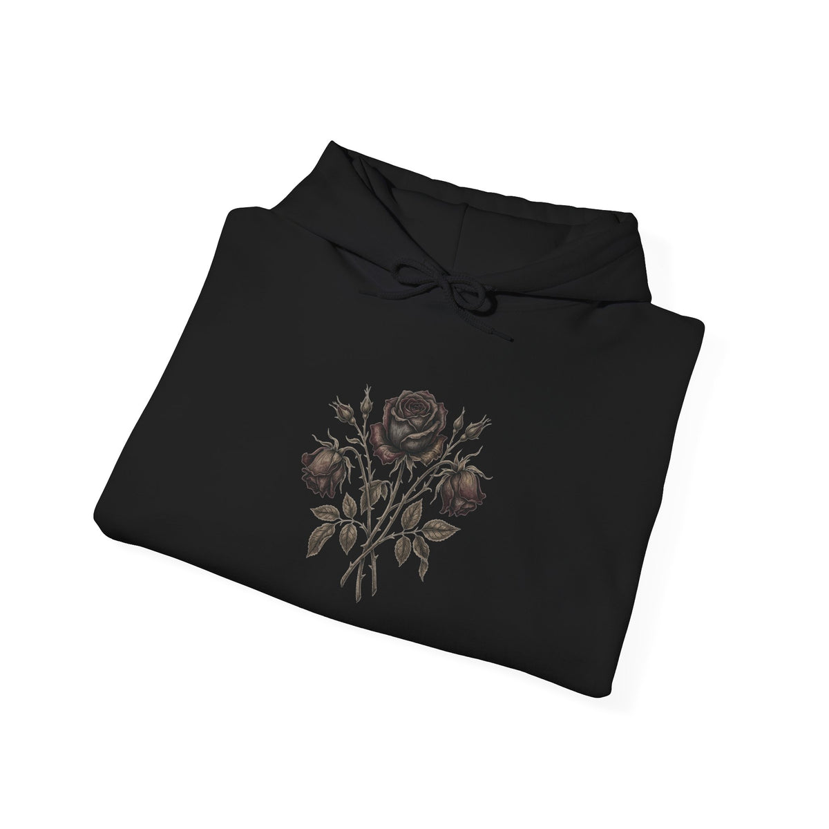 Psalm 46:5 Rose Hooded Sweatshirt – Faith Quote Floral Hoodie