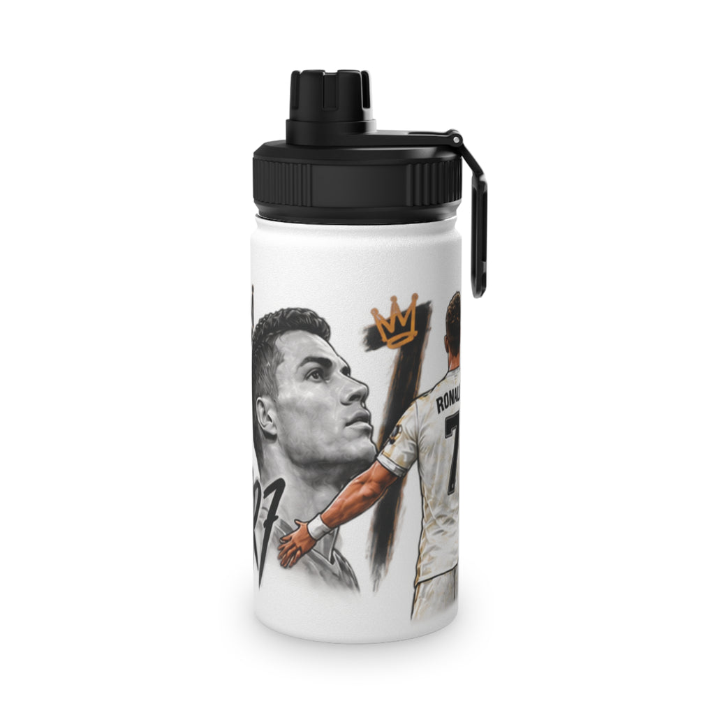 Soccer Graphic Stainless Steel Water Bottle – Sports Lid "Eat Sleep Soccer Repeat"