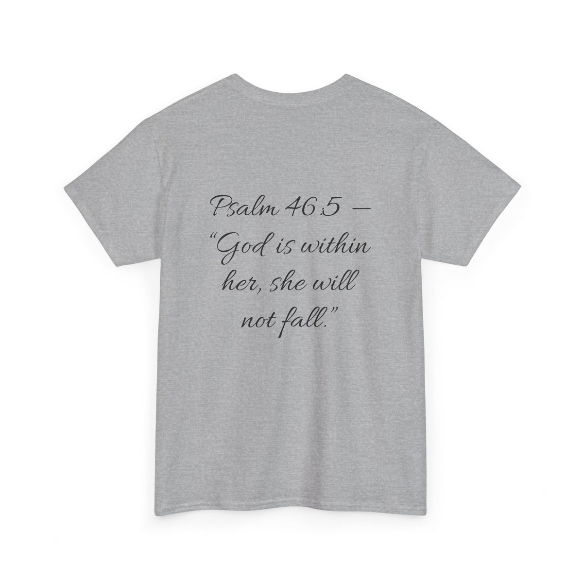 Mexicana Rose T-Shirt — "Psalm 46:5" Inspirational Floral Tee