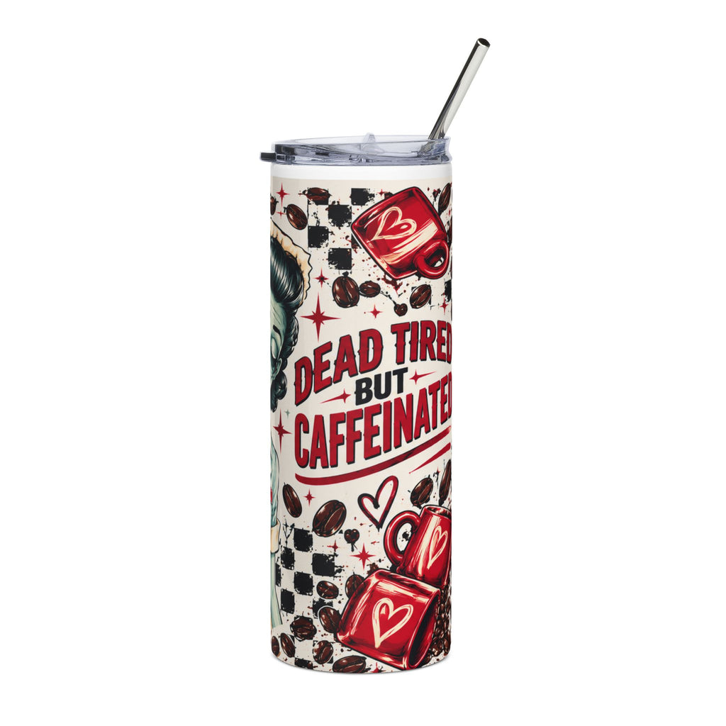 Caffeinated Stainless Steel Tumbler, 20oz
