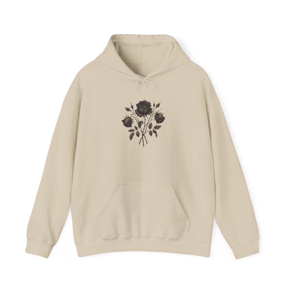 Psalm 46:5 Rose Hooded Sweatshirt – Faith Quote Floral Hoodie