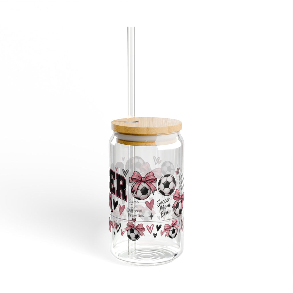 Soccer Mom Sipper Glass – 16oz Insulated Straw Tumbler