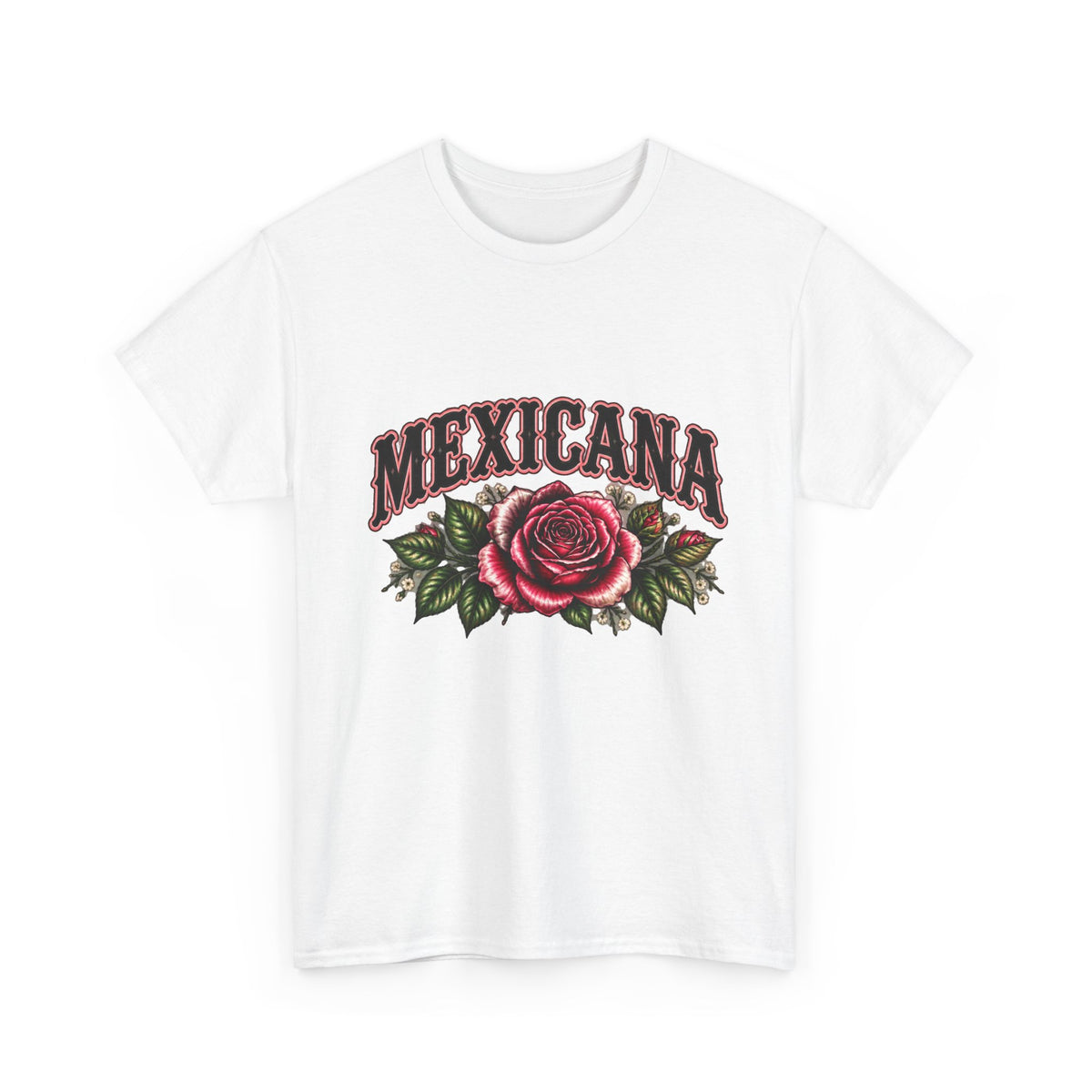 Mexicana Rose T-Shirt — "Psalm 46:5" Inspirational Floral Tee