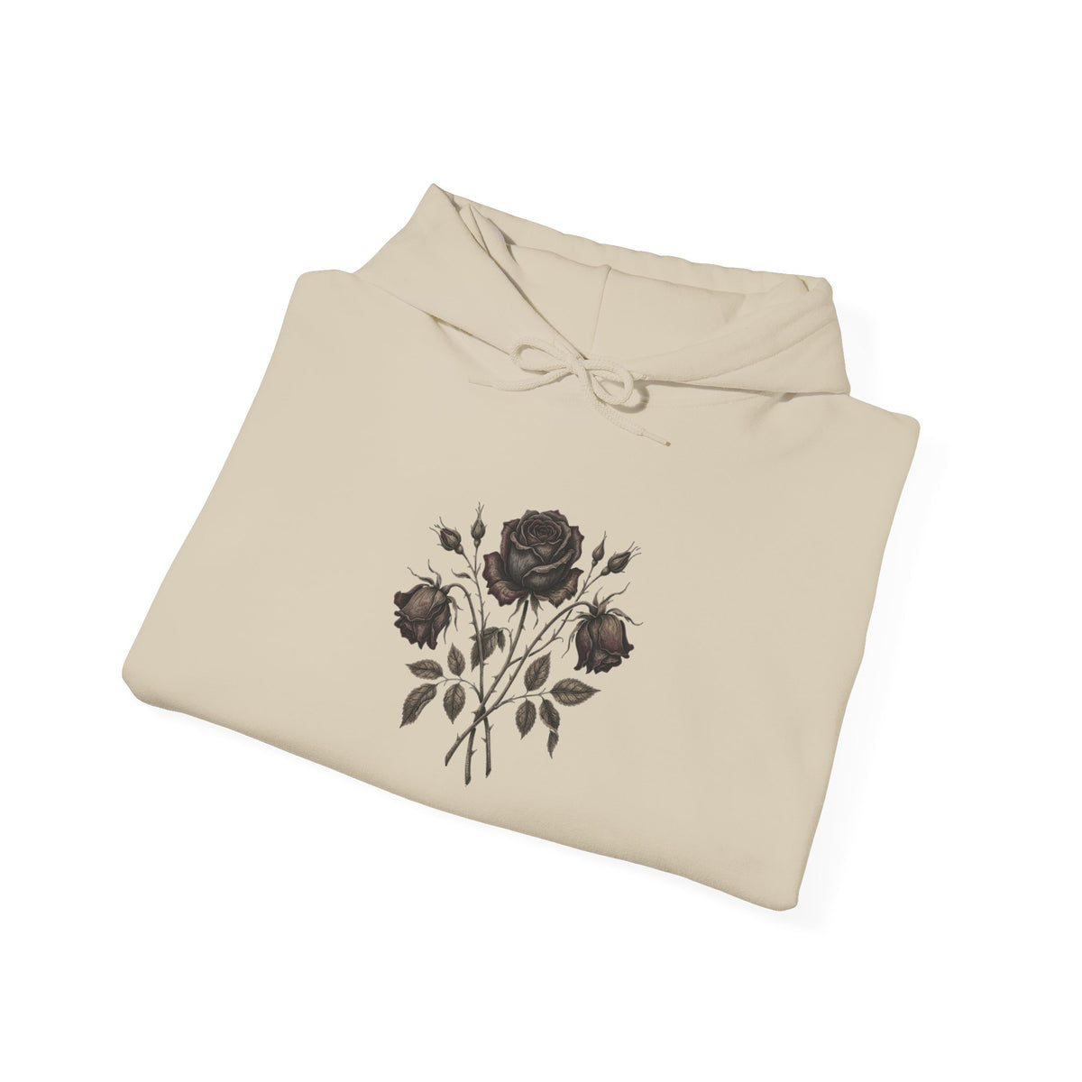 Psalm 46:5 Rose Hooded Sweatshirt – Faith Quote Floral Hoodie