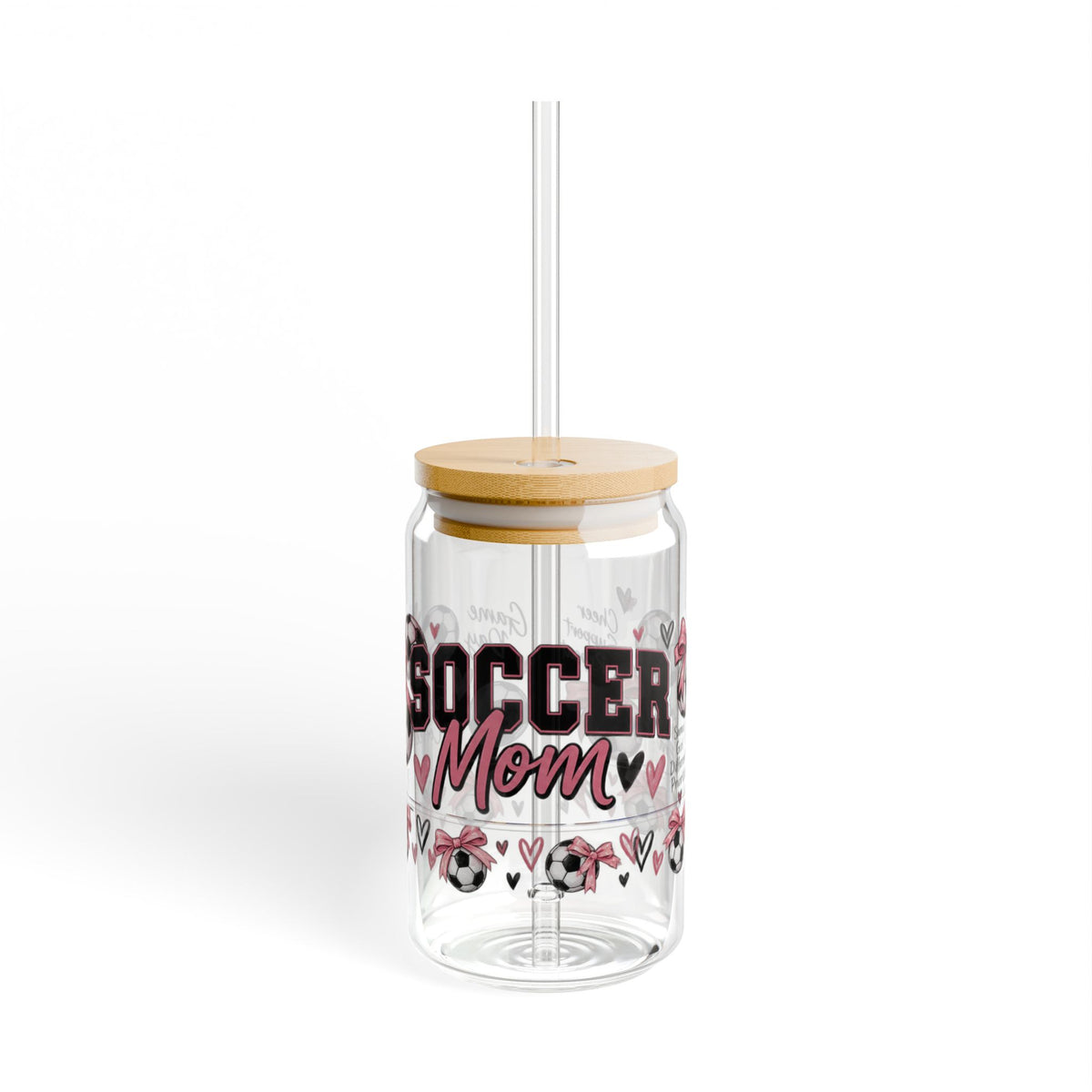 Soccer Mom Sipper Glass – 16oz Insulated Straw Tumbler