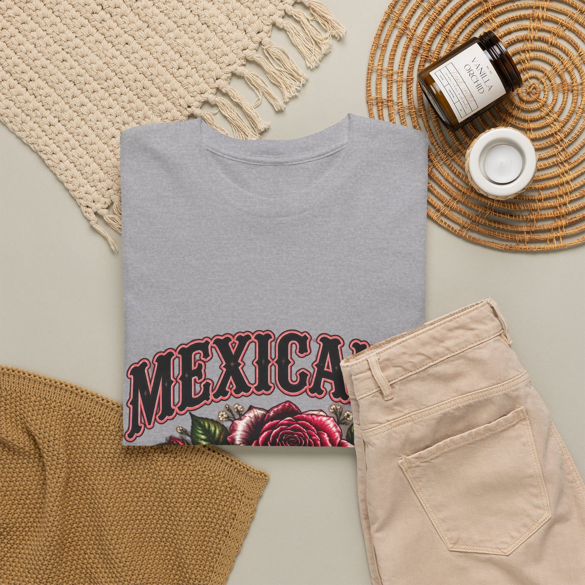 Mexicana Rose T-Shirt — "Psalm 46:5" Inspirational Floral Tee