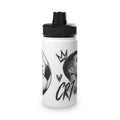 Soccer Graphic Stainless Steel Water Bottle – Sports Lid "Eat Sleep Soccer Repeat"