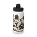 Soccer Stainless Steel Water Bottle — 'Eat Sleep Soccer Repeat' Sports Bottle (Ronaldo #7 Design)