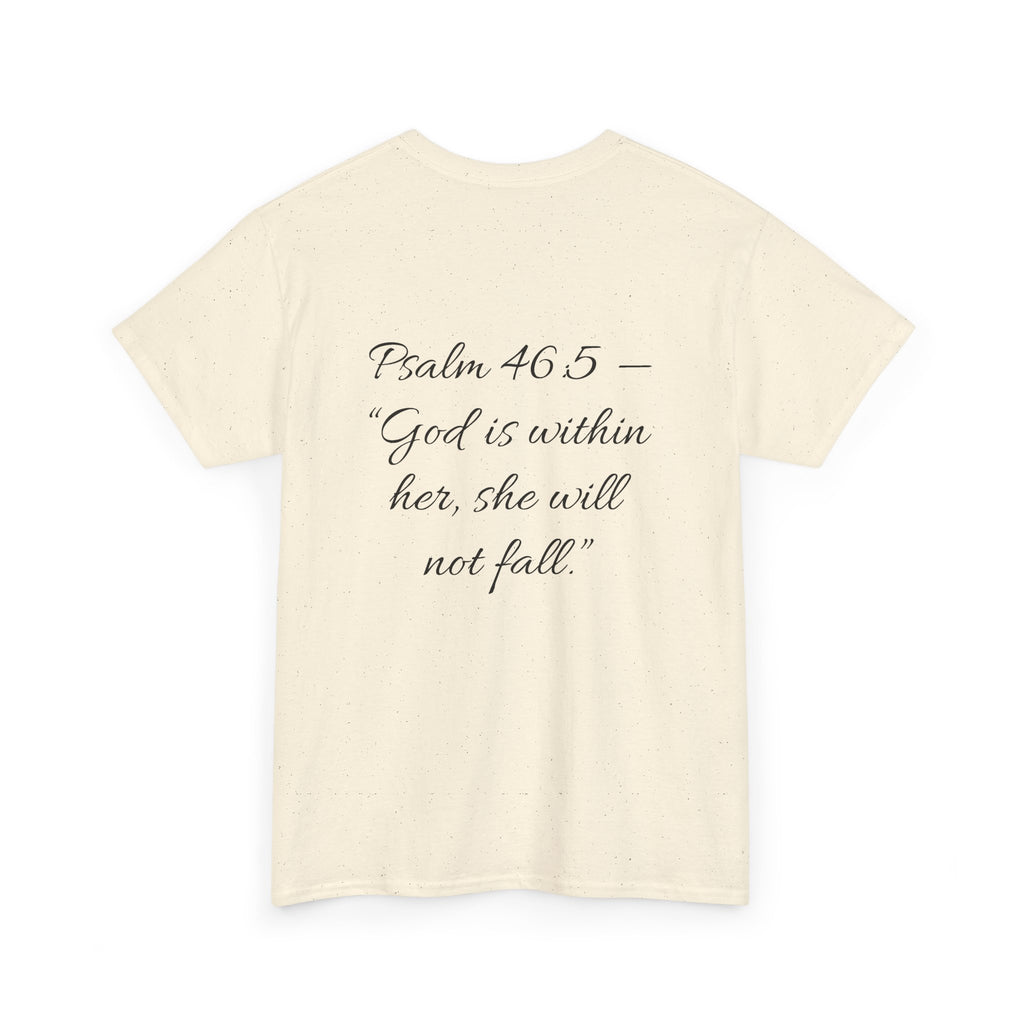 Mexicana Rose T-Shirt — "Psalm 46:5" Inspirational Floral Tee
