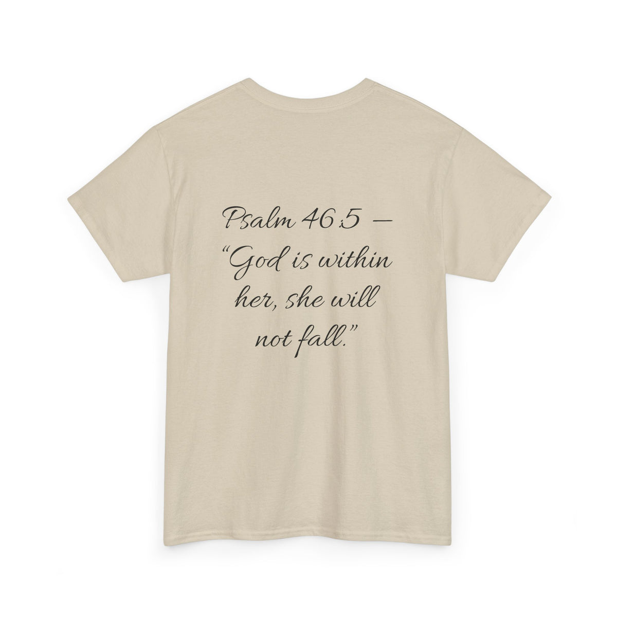 Mexicana Rose T-Shirt — "Psalm 46:5" Inspirational Floral Tee