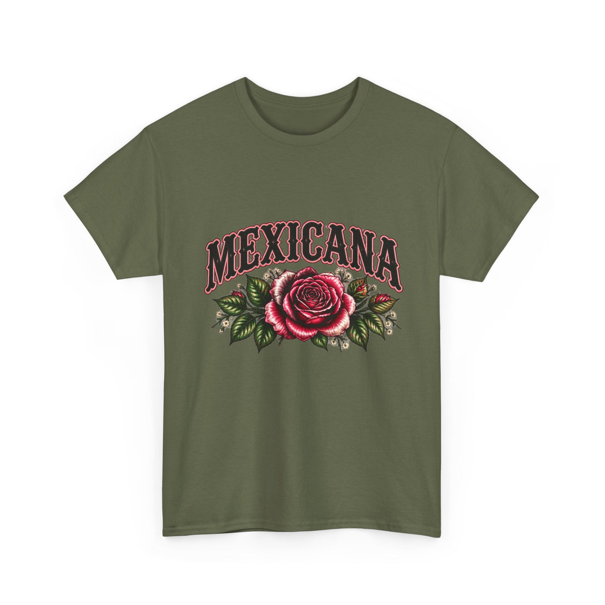 Mexicana Rose T-Shirt — "Psalm 46:5" Inspirational Floral Tee