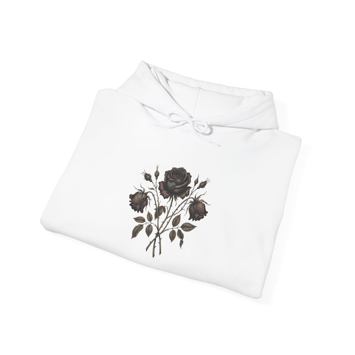 Psalm 46:5 Rose Hooded Sweatshirt – Faith Quote Floral Hoodie