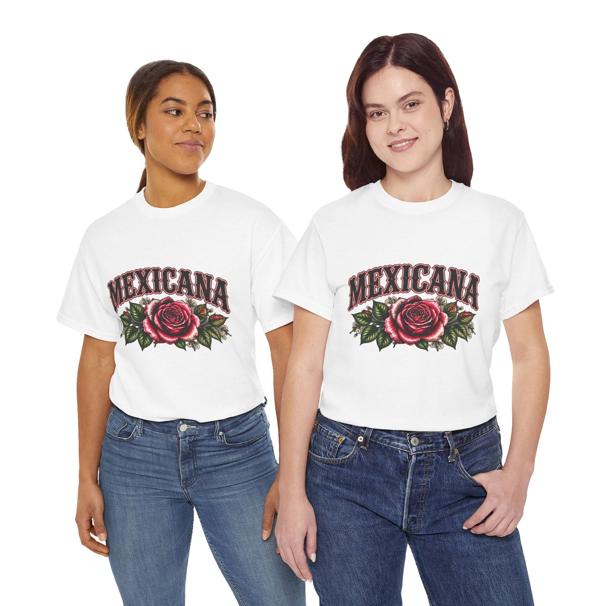 Mexicana Rose T-Shirt — "Psalm 46:5" Inspirational Floral Tee