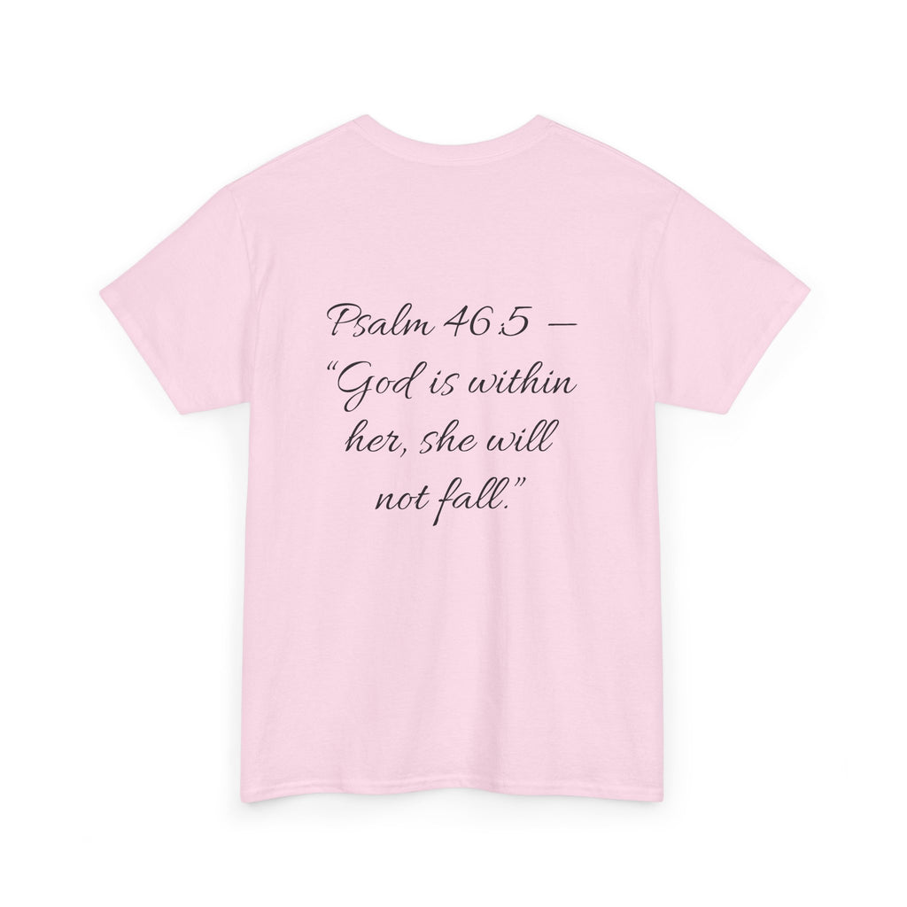 Mexicana Rose T-Shirt — "Psalm 46:5" Inspirational Floral Tee