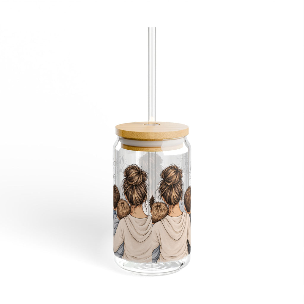 Copy of Mujeres x Sus Bebes 16oz Sipper Glass | Religious Cross Scripture 91:2