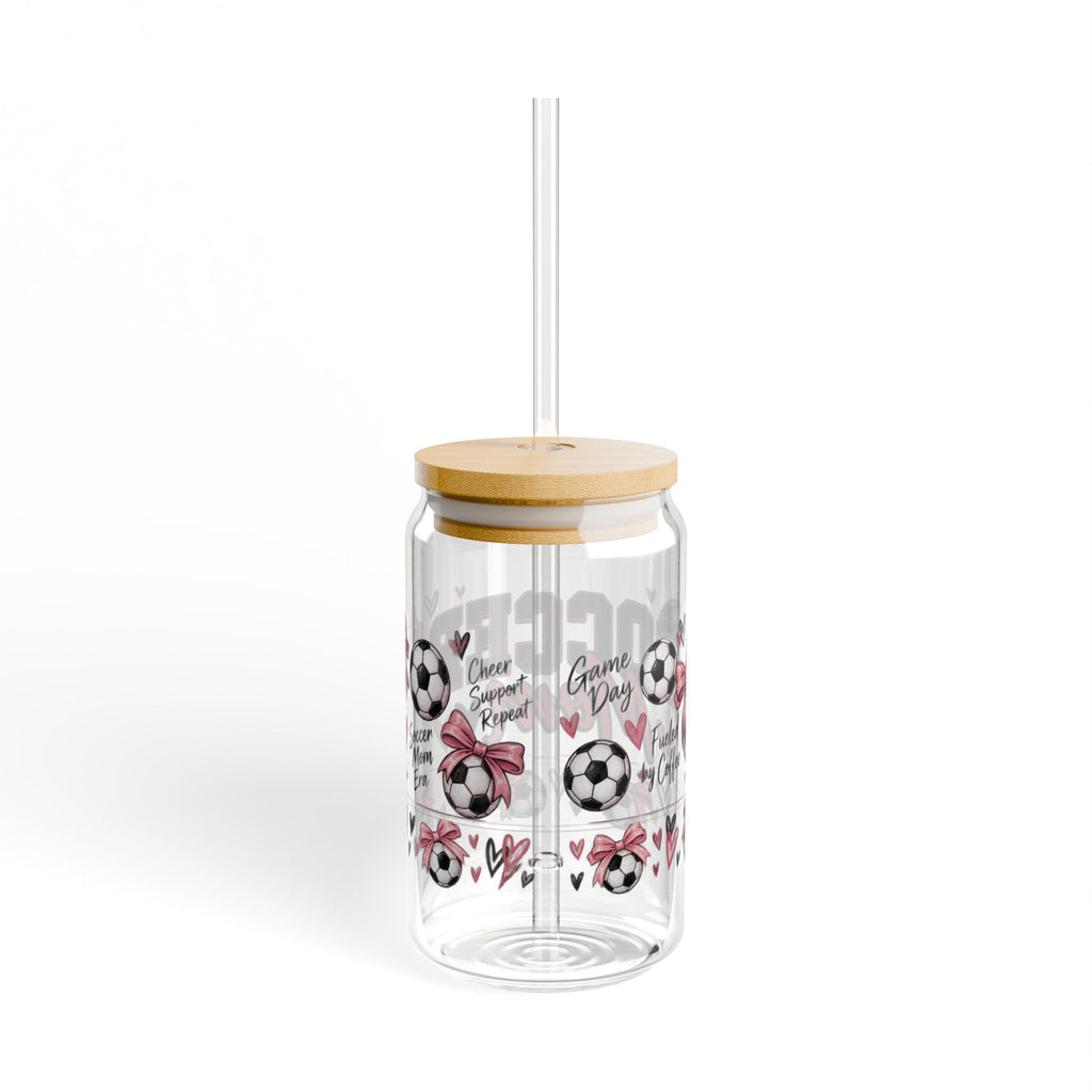 Soccer Mom Sipper Glass – 16oz Insulated Straw Tumbler